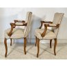 COPPIA POLTRONA ANTICA LUIGI FILIPPO PRIMI 900 LEGNO FAGGIO POLTRONCINA ARMCHAIR