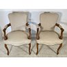 COPPIA POLTRONA ANTICA LUIGI FILIPPO PRIMI 900 LEGNO FAGGIO POLTRONCINA ARMCHAIR