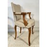 COPPIA POLTRONA ANTICA LUIGI FILIPPO PRIMI 900 LEGNO FAGGIO POLTRONCINA ARMCHAIR
