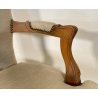 COPPIA POLTRONA ANTICA LUIGI FILIPPO PRIMI 900 LEGNO FAGGIO POLTRONCINA ARMCHAIR