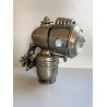 ANTICO FARO BICICLETTA BICI METALLO LENTE CARBURO ACETILENE 1920 LANTERNE CYCLE