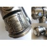 ANTICO FARO BICICLETTA BICI METALLO LENTE CARBURO ACETILENE 1920 LANTERNE CYCLE
