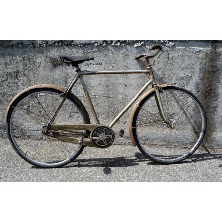 BICICLETTA anni 40 RUOTE 28 LEARCO GUERRA UOMO CITY BIKE BICI EPOCA CUOIO EROICA