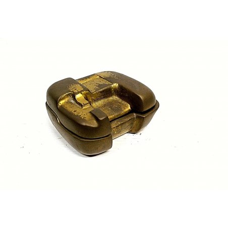 SCULTURA BRONZO DORATO Berrocal 2 ELEMENTI SCATOLA COPERCHIO BOX LID FIRMATO 900