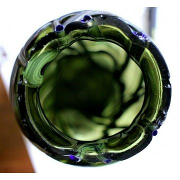 PICCOLO VASO Loez Boemia VETRO SOFFIATO IRIDESCENTE GLASS VASE 1890/1900 DESIGN