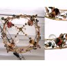 ANTICO LAMPADARIO VINTAGE FERRO BATTUTO FIORI CHANDELIER FLOWER BASKET 4 lumi