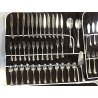 GRANDE SERVIZIO 116 pz POSATE LUSSO SAMBONET 3 STELLE ARGENTATO 12 PERSONE ITALY