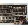GRANDE SERVIZIO 116 pz POSATE LUSSO SAMBONET 3 STELLE ARGENTATO 12 PERSONE ITALY