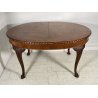ANTICO TAVOLO PRANZO OVALE LEGNO NOCE 1900 TABLE OLD EPOCA LUIGI FILIPPO SALOTTO