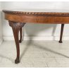 ANTICO TAVOLO PRANZO OVALE LEGNO NOCE 1900 TABLE OLD EPOCA LUIGI FILIPPO SALOTTO
