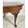 ANTICO TAVOLO PRANZO OVALE LEGNO NOCE 1900 TABLE OLD EPOCA LUIGI FILIPPO SALOTTO
