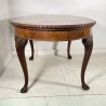 ANTICO TAVOLO PRANZO OVALE LEGNO NOCE 1900 TABLE OLD EPOCA LUIGI FILIPPO SALOTTO