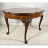ANTICO TAVOLO PRANZO OVALE LEGNO NOCE 1900 TABLE OLD EPOCA LUIGI FILIPPO SALOTTO