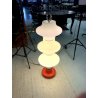 LAMPADA DA TERRA VINTAGE DESIGN ATTR. Nason PER Mazzega VETRO MURANO BIANCO '70