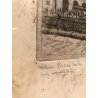 ANTICA STAMPA INCISIONE ACQUAFORTE ORIGINALE Milano Piazza Scala FIRMATA 1926 