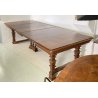 ANTICO TAVOLO QUADRATO ALLUNGABILE 1800 LEGNO NOCE TABLE 3 PROLUNGHE BAROCCO OLD
