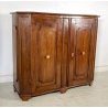 ANTICA CREDENZA SCANTONATA LEGNO NOCE RUSTICA ORIGINALE MADIA EPOCA 1700 2 ANTE