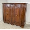 ANTICA CREDENZA SCANTONATA LEGNO NOCE RUSTICA ORIGINALE MADIA EPOCA 1700 2 ANTE