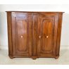 ANTICA CREDENZA SCANTONATA LEGNO NOCE RUSTICA ORIGINALE MADIA EPOCA 1700 2 ANTE
