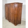 ANTICA CREDENZA SCANTONATA LEGNO NOCE RUSTICA ORIGINALE MADIA EPOCA 1700 2 ANTE