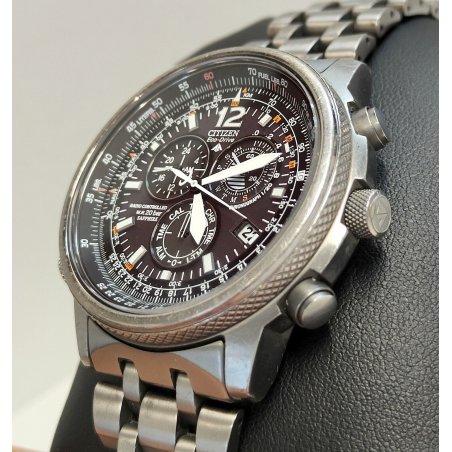 VINTAGE Citizen ECO DRIVE Promaster TITANIUM E670 Radio Controlled CRONOGRAFO