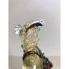ANTICA SCULTURA DAMA VENEZIANA CON MURRINE VETRO MURANO VINTAGE ART GLASS '50s