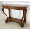 ANTICA CONSOLLE LASTRONATA INTARSIATA IMPIALLACCIATA PRIMI 1900 LEGNO NOCE TABLE