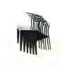 SET 6 SEDIE Dr. Glob DESIGN Philippe Starck PER Kartell COLORE NERO ANNI '80