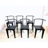 SET 6 SEDIE Dr. Glob DESIGN Philippe Starck PER Kartell COLORE NERO ANNI '80
