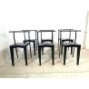 SET 6 SEDIE Dr. Glob DESIGN Philippe Starck PER Kartell COLORE NERO ANNI '80