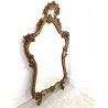 ANTICA SPECCHIERA CAMINIERA SPECCHIO CORNICE SCOLPITA DORATA STILE BAROCCO LEGNO