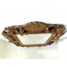 ANTICA SPECCHIERA CAMINIERA SPECCHIO CORNICE LEGNO DORATO CONCHIGLIE BAROCCO 