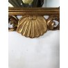 ANTICA SPECCHIERA CAMINIERA SPECCHIO CORNICE LEGNO DORATO CONCHIGLIE BAROCCO 
