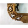 ANTICA SPECCHIERA CAMINIERA SPECCHIO CORNICE LEGNO DORATO CONCHIGLIE BAROCCO 