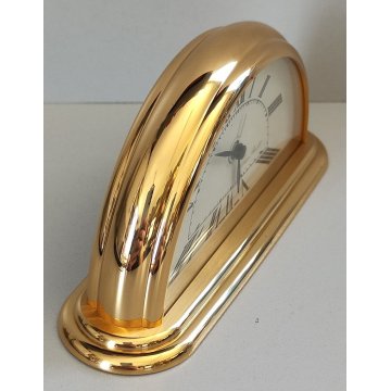 JEAN ROULET Le Locle 720 OROLOGIO TAVOLO VINTAGE anni 90 DESK Alarm Clock SWISS