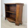 ANTICA ETAGERE SCAFFALATURA CREDENZA LIBRERIA LEGNO NOCE 2 RIPIANI PRIMI 1900 