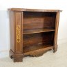 ANTICA ETAGERE SCAFFALATURA CREDENZA LIBRERIA LEGNO NOCE 2 RIPIANI PRIMI 1900 