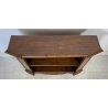 ANTICA ETAGERE SCAFFALATURA CREDENZA LIBRERIA LEGNO NOCE 2 RIPIANI PRIMI 1900 