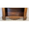 ANTICA ETAGERE SCAFFALATURA CREDENZA LIBRERIA LEGNO NOCE 2 RIPIANI PRIMI 1900 
