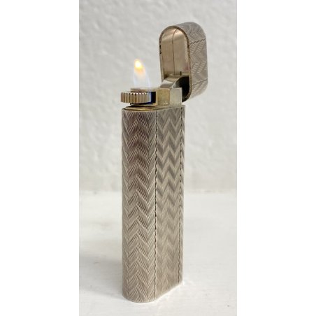 ACCENDINO CARTIER PARIS 7 CM SWISS MADE ANNI 70 SCATOLA LIGHTER FUNZIONANTE 