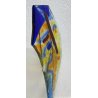 Silvio Vigliaturo SCULTURA VETRO MURANO 1997 DESIGN ASTRATTO VINTAGE 28 CM 
