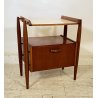 COMODINO VINTAGE ANNI 60/70 DESIGN LENGO 1 ANTA ETAGERE RIPIANO TAVOLINO LETTO 