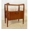 COMODINO VINTAGE ANNI 60/70 DESIGN LENGO 1 ANTA ETAGERE RIPIANO TAVOLINO LETTO 