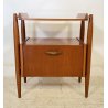 COMODINO VINTAGE ANNI 60/70 DESIGN LENGO 1 ANTA ETAGERE RIPIANO TAVOLINO LETTO 