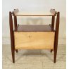 COMODINO VINTAGE ANNI 60/70 DESIGN LENGO 1 ANTA ETAGERE RIPIANO TAVOLINO LETTO 