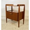 COMODINO VINTAGE ANNI 60/70 DESIGN LENGO 1 ANTA ETAGERE RIPIANO TAVOLINO LETTO 