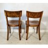 ANTICA COPPIA ROBUSTE SEDIE THONET LEGNO FAGGIO CURVATO ANNI 40 CHAIR EPOCA OLD