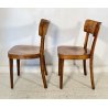 ANTICA COPPIA ROBUSTE SEDIE THONET LEGNO FAGGIO CURVATO ANNI 40 CHAIR EPOCA OLD