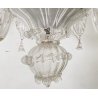 ANTICO LAMPADARIO MURANESE FOGLIE VETRO MURANO ANNI 70 LAMP CRISTALLO EPOCA