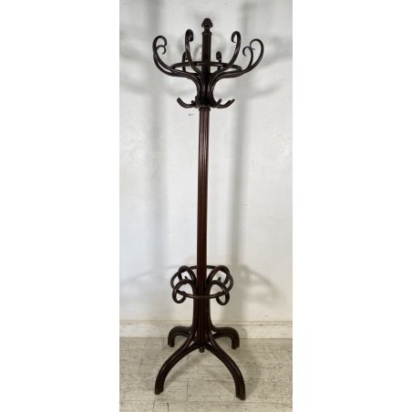 ANTICO APPENDIABITI THONET DA TERRA LEGNO FAGGIO PRIMI 1900 ATTACCAPANNI SALOTTO